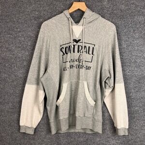FP Movement Women Gray Softball Mode Hoodie Sweatshirt Size SP